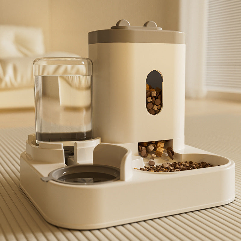 Eco Smart Automatic cat Dog Feeder With Water Fountain Storage Bowl