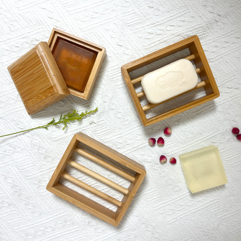 Organic Bamboo Wood Soap Dispenser Elegant Bathroom Kitchen Accessory