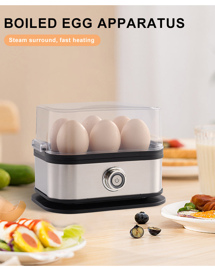 Portable Modern Electric Egg Boiler Six Eggs Steaming Cooker for Home