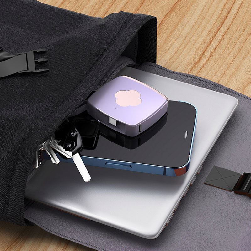 Mini Keychain Power Bank with Built-In Cables Emergency Portable Charger