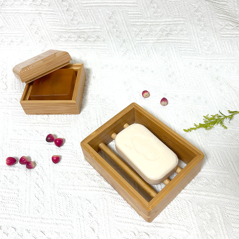 Organic Bamboo Wood Soap Dispenser Elegant Bathroom Kitchen Accessory