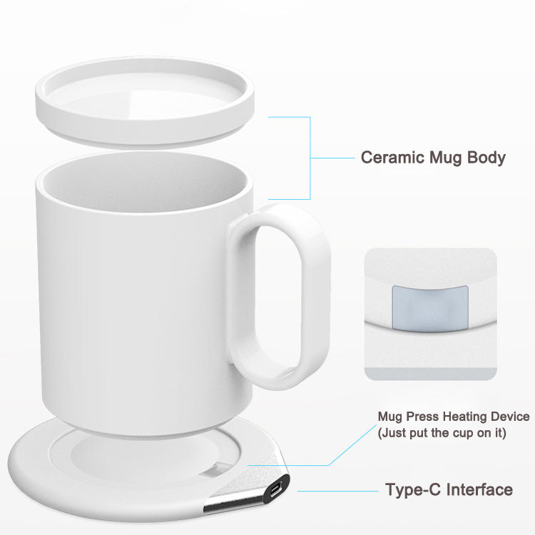 Smart Constant Temperature Heating Coffee Mug with Built-In Wireless Charge