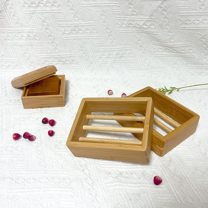 Organic Bamboo Wood Soap Dispenser Elegant Bathroom Kitchen Accessory