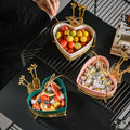 Heart Shape Fruit Basket / Fruit Bowl Sweet Heart Snack Bowl