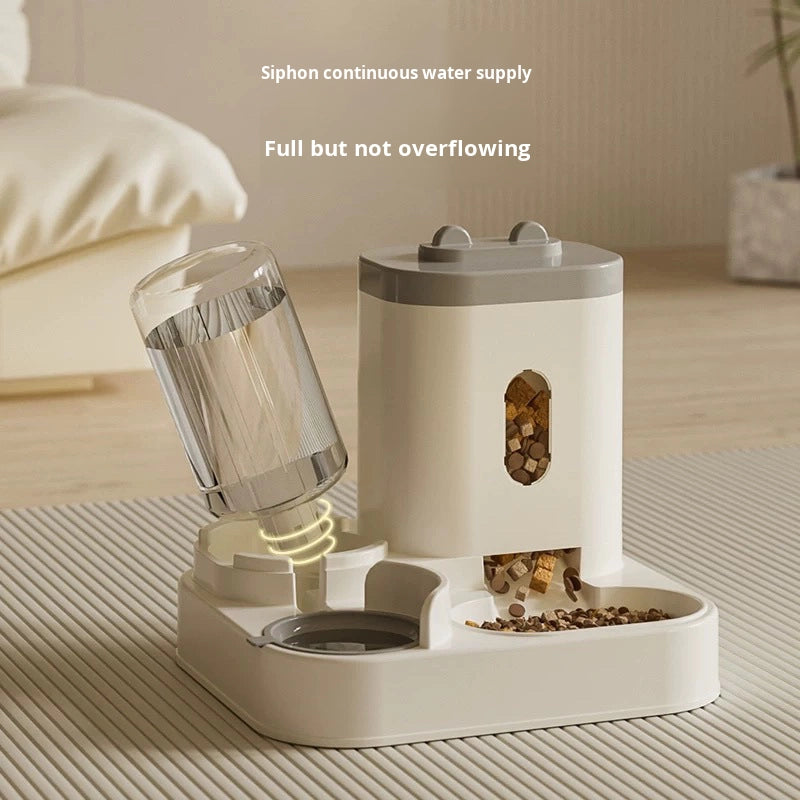 Eco Smart Automatic cat Dog Feeder With Water Fountain Storage Bowl