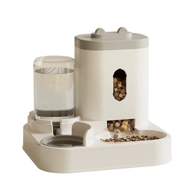 Eco Smart Automatic cat Dog Feeder With Water Fountain Storage Bowl