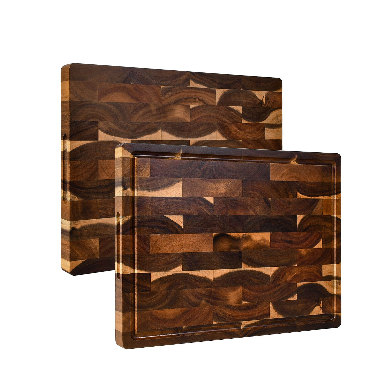 Multi-functional Large End Grain Acacia Wood Cutting Board for Kitchen