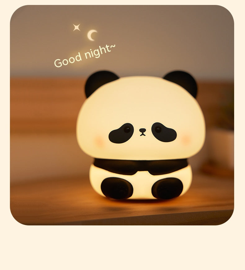 Panda  Glow Soft Silicone LED Night Light – Touch Control, Eye-Safe, Rechargeable