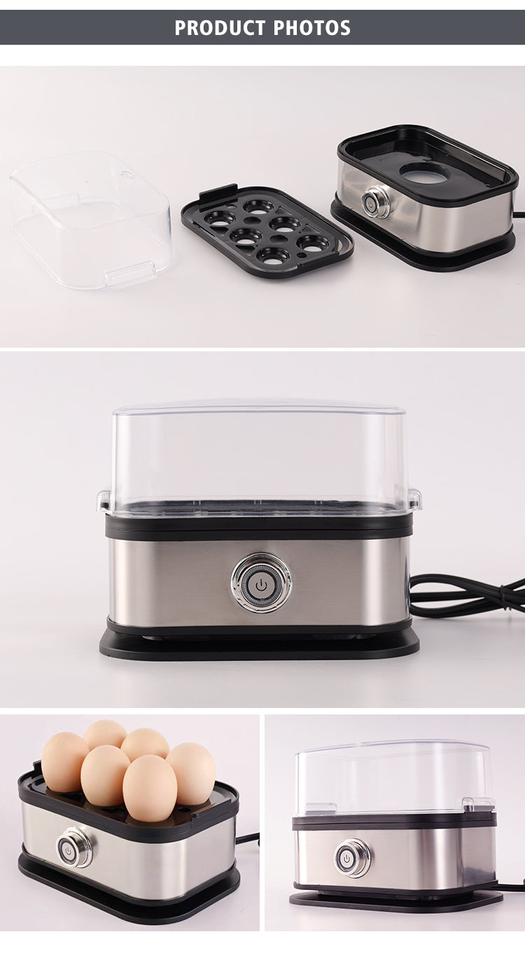 Portable Modern Electric Egg Boiler Six Eggs Steaming Cooker for Home